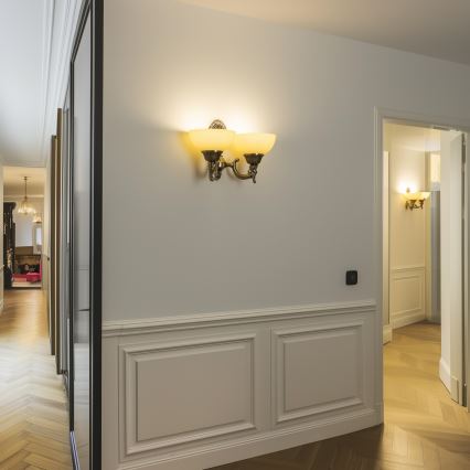 Brilagi - Λάμπα τοίχου CLASSIC 2xE27/60W/230V ορείχαλκος