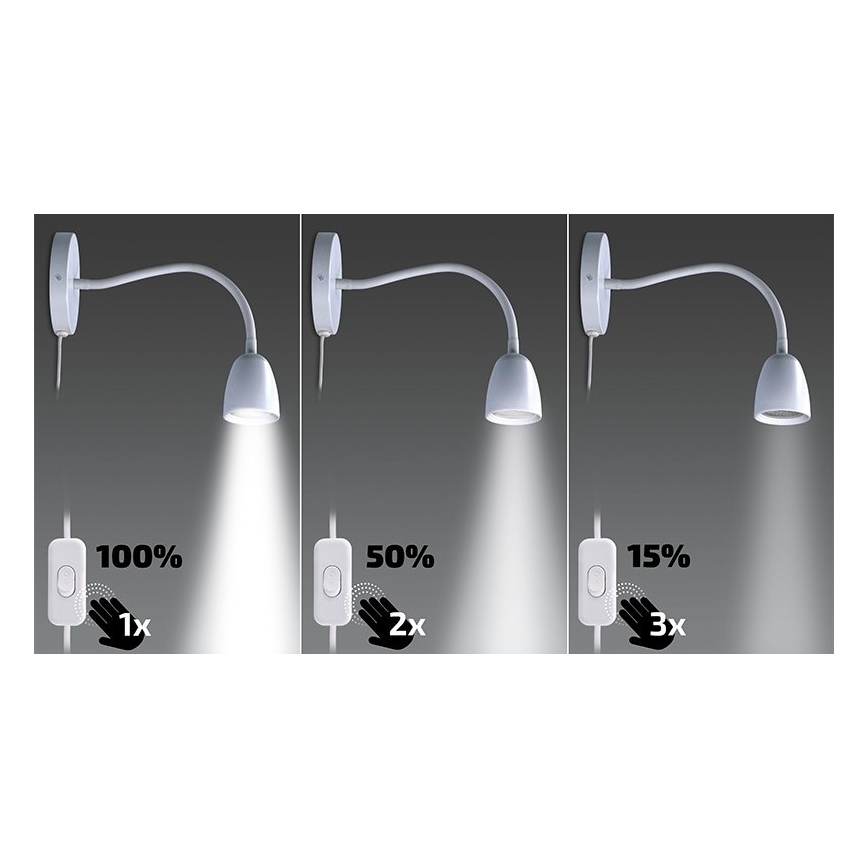 Brilagi - Ρυθμιζόμενος LED ευέλικτος φωτισμός LED/4W/230V λευκός