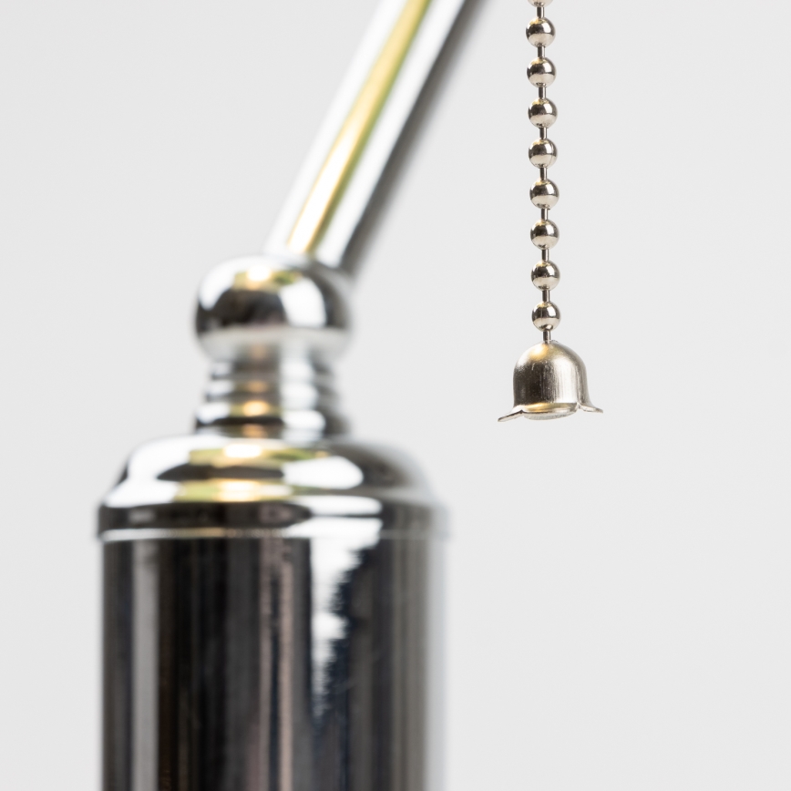 Brilagi - Eπιτραπέζιο φωτιστικό BANK OFFICE 1xE27/60W/230V γυαλιστερό χρώμιο/πράσινο