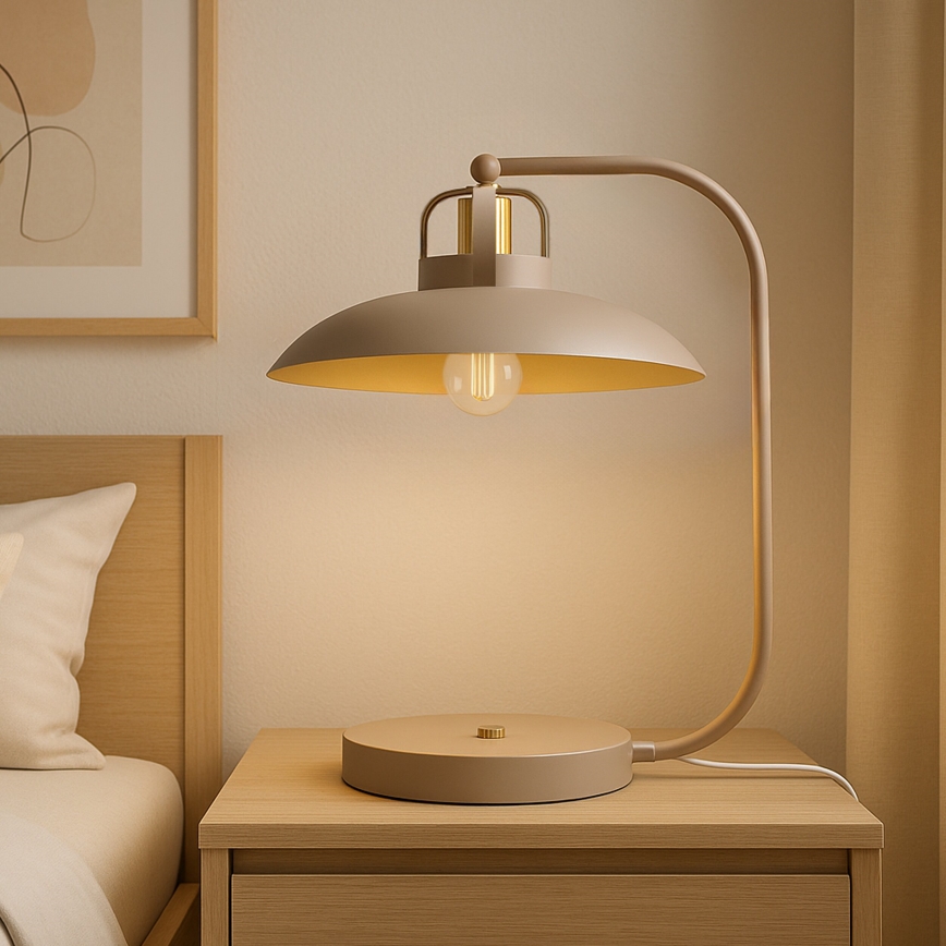 Brilagi - Eπιτραπέζιο φωτιστικό FLAMENGO 1xE27/60W/230V μπεζ