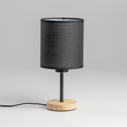 Brilagi - Eπιτραπέζιο φωτιστικό NUBILA WOOD 1xE27/25W/230V δρυς/μαύρο