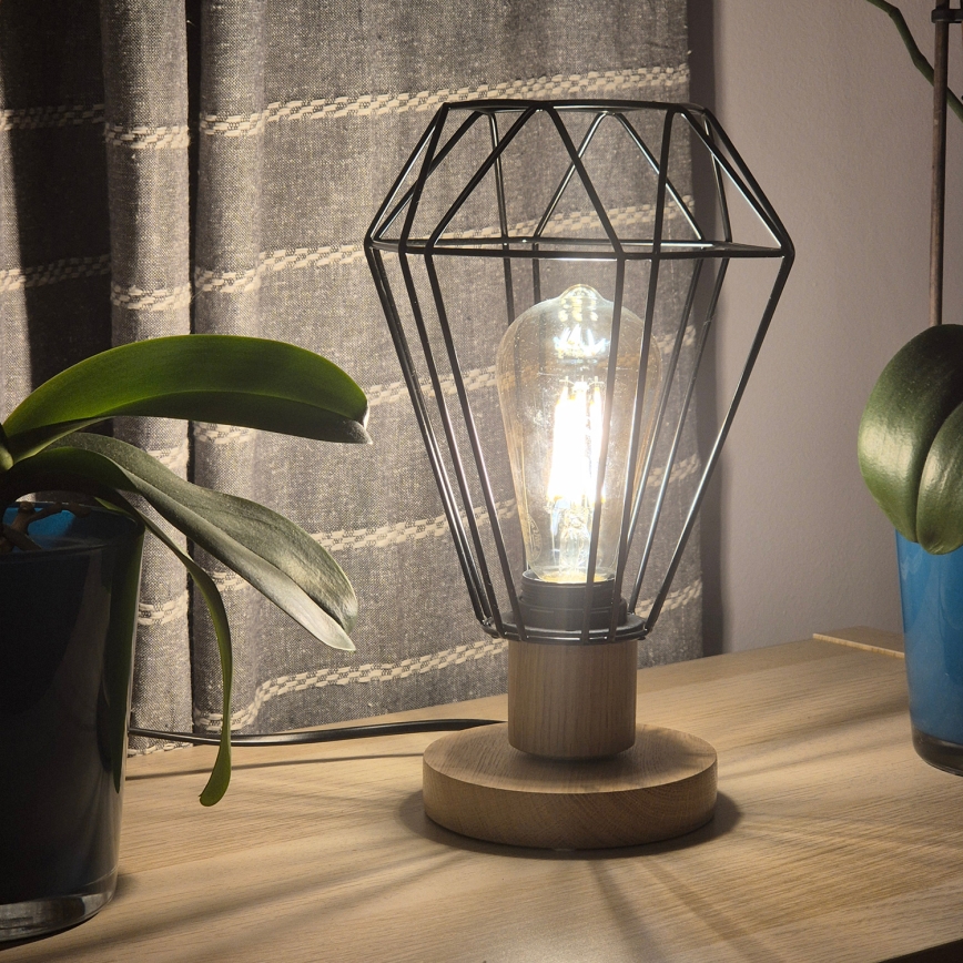 Brilagi - Eπιτραπέζιο φωτιστικό WOODY BASKET 1xE27/60W/230V δρυς