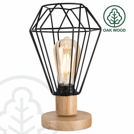 Brilagi - Eπιτραπέζιο φωτιστικό WOODY BASKET 1xE27/60W/230V δρυς