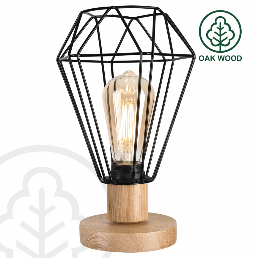 Brilagi - Eπιτραπέζιο φωτιστικό WOODY BASKET 1xE27/60W/230V δρυς