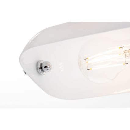 Brilagi - Eπιτραπέζια λάμπα BANK OFFICE 1xE27/60W/230V γυαλιστερό χρώμιο/λευκό