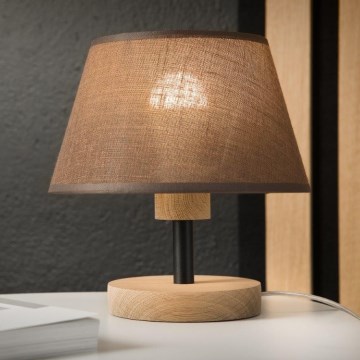 Brilagi - Eπιτραπέζιο φωτιστικό ANTHONY 1xE27/60W/230V δρυς/καφέ