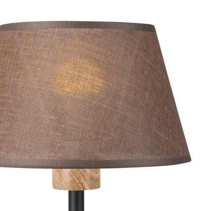 Brilagi - Eπιτραπέζιο φωτιστικό ANTHONY 1xE27/60W/230V δρυς/καφέ