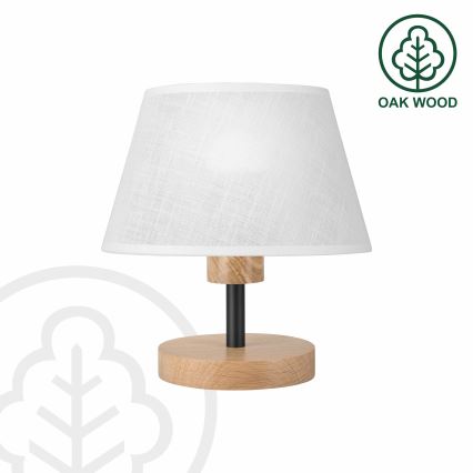 Brilagi - Eπιτραπέζιο φωτιστικό ANTHONY 1xE27/60W/230V δρυς/λευκό