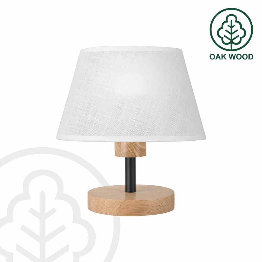 Brilagi - Eπιτραπέζιο φωτιστικό ANTHONY 1xE27/60W/230V δρυς/λευκό