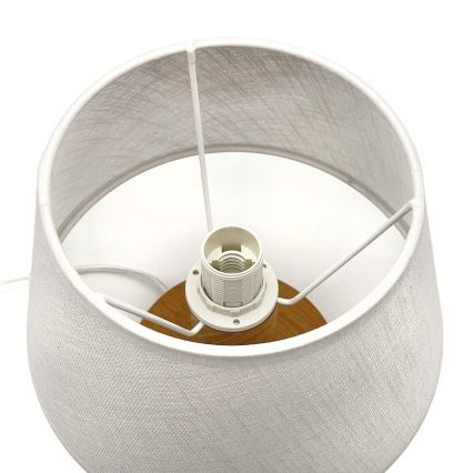 Brilagi - Eπιτραπέζιο φωτιστικό ANTHONY 1xE27/60W/230V δρυς/λευκό