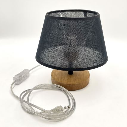 Brilagi - Eπιτραπέζιο φωτιστικό ANTHONY 1xE27/60W/230V δρυς/μαύρο