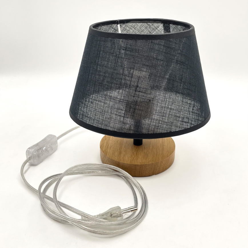 Brilagi - Eπιτραπέζιο φωτιστικό ANTHONY 1xE27/60W/230V δρυς/μαύρο