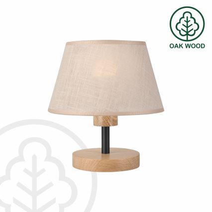 Brilagi - Eπιτραπέζιο φωτιστικό ANTHONY 1xE27/60W/230V δρυς/μπεζ