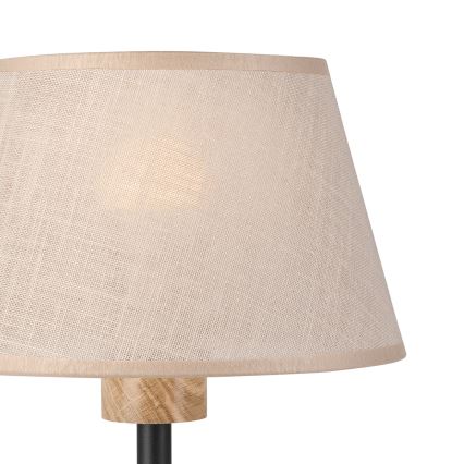 Brilagi - Eπιτραπέζιο φωτιστικό ANTHONY 1xE27/60W/230V δρυς/μπεζ
