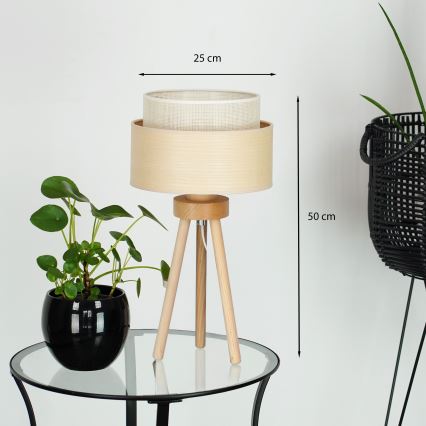 Brilagi - Eπιτραπέζιο φωτιστικό ARIZONA BOHO 1xE27/15W/230V μπεζ