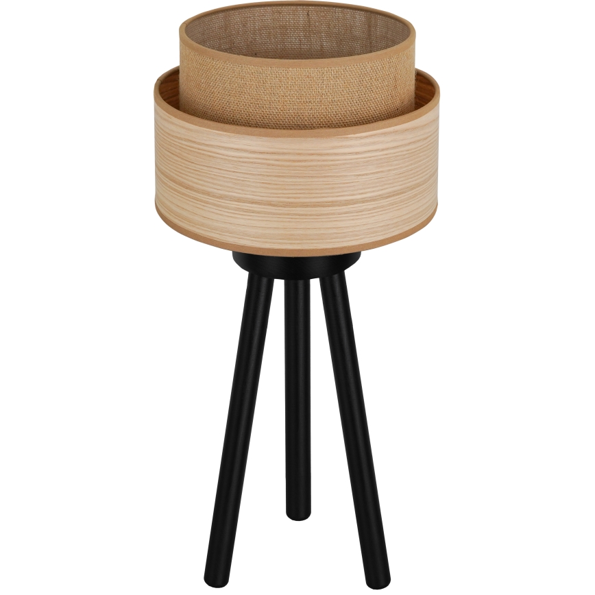 Brilagi - Eπιτραπέζιο φωτιστικό MONTANA BOHO 1xE27/15W/230V καφέ/μαύρο