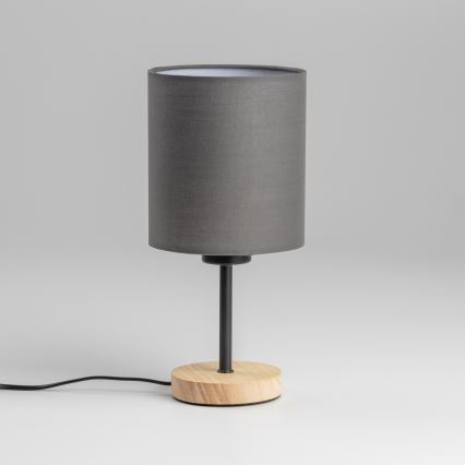 Brilagi - Eπιτραπέζιο φωτιστικό NUBILA WOOD 1xE27/25W/230V δρυς/ανθρακί