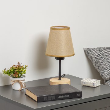 Brilagi - Eπιτραπέζιο φωτιστικό NUBILA WOOD 1xE27/25W/230V δρυς/ανοιχτό καφέ