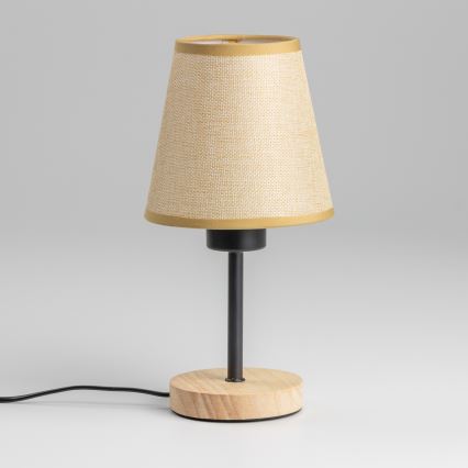 Brilagi - Eπιτραπέζιο φωτιστικό NUBILA WOOD 1xE27/25W/230V δρυς/ανοιχτό καφέ