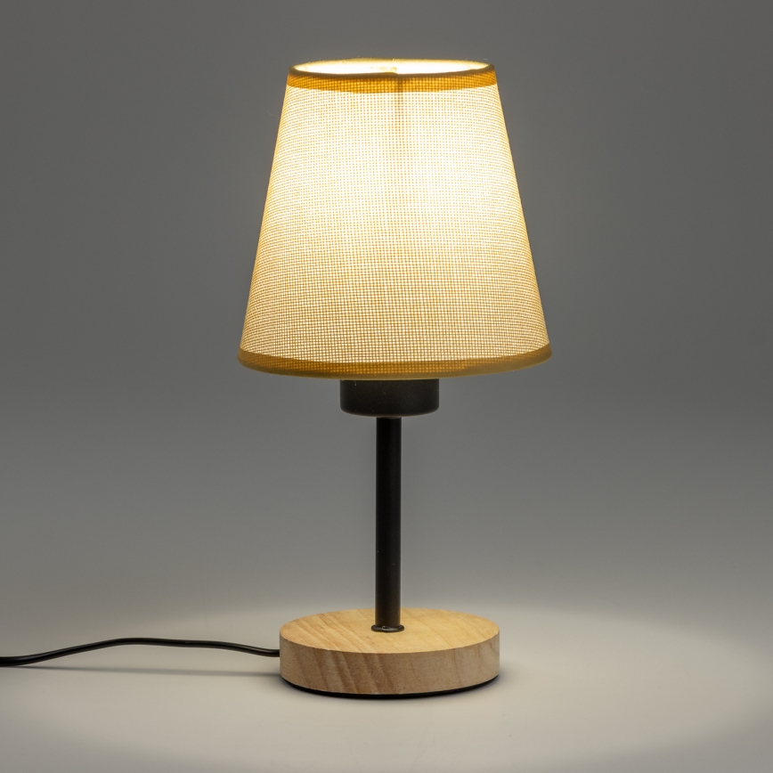 Brilagi - Eπιτραπέζιο φωτιστικό NUBILA WOOD 1xE27/25W/230V δρυς/ανοιχτό καφέ