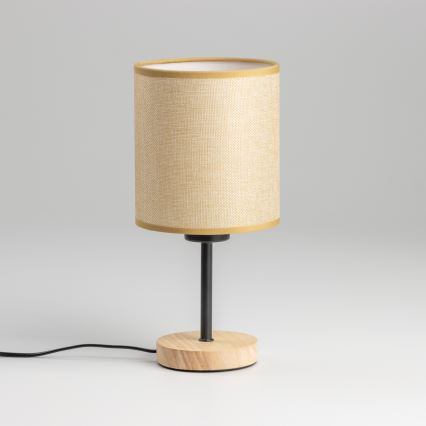 Brilagi - Eπιτραπέζιο φωτιστικό NUBILA WOOD 1xE27/25W/230V δρυς/ανοιχτό καφέ