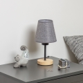 Brilagi - Eπιτραπέζιο φωτιστικό NUBILA WOOD 1xE27/25W/230V δρυς/γκρι