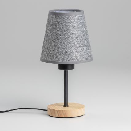 Brilagi - Eπιτραπέζιο φωτιστικό NUBILA WOOD 1xE27/25W/230V δρυς/γκρι