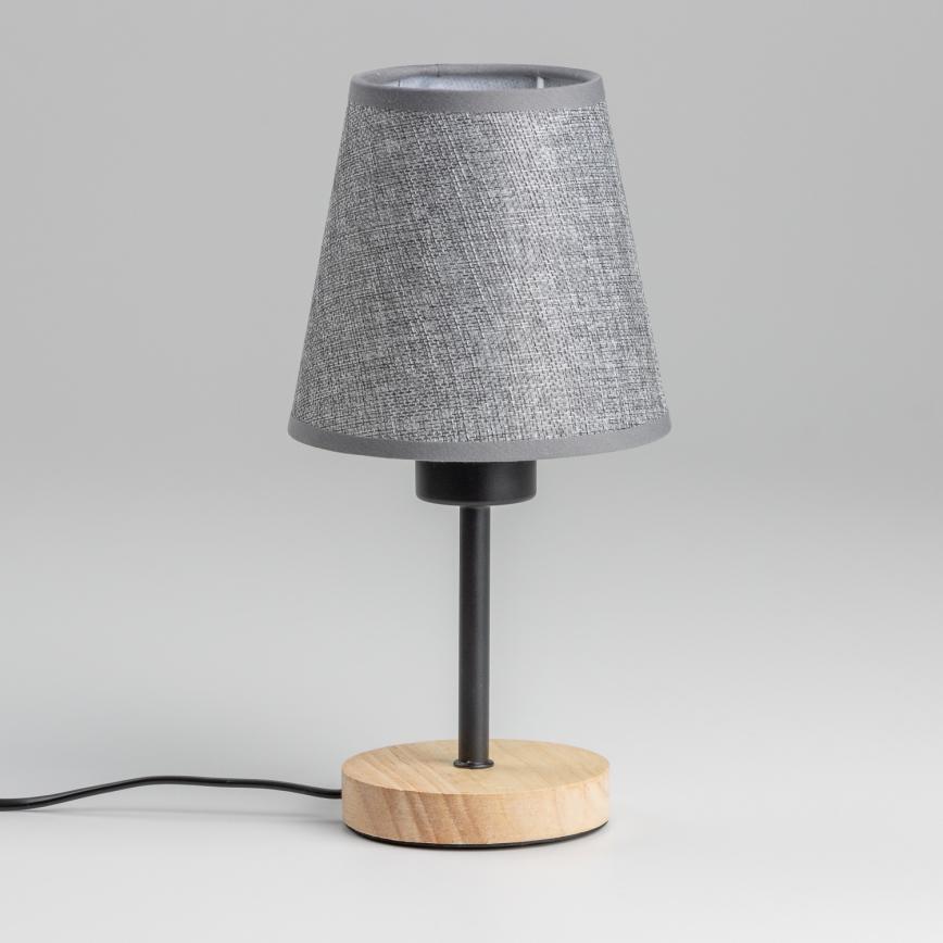 Brilagi - Eπιτραπέζιο φωτιστικό NUBILA WOOD 1xE27/25W/230V δρυς/γκρι