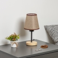 Brilagi - Eπιτραπέζιο φωτιστικό NUBILA WOOD 1xE27/25W/230V δρυς/καφέ