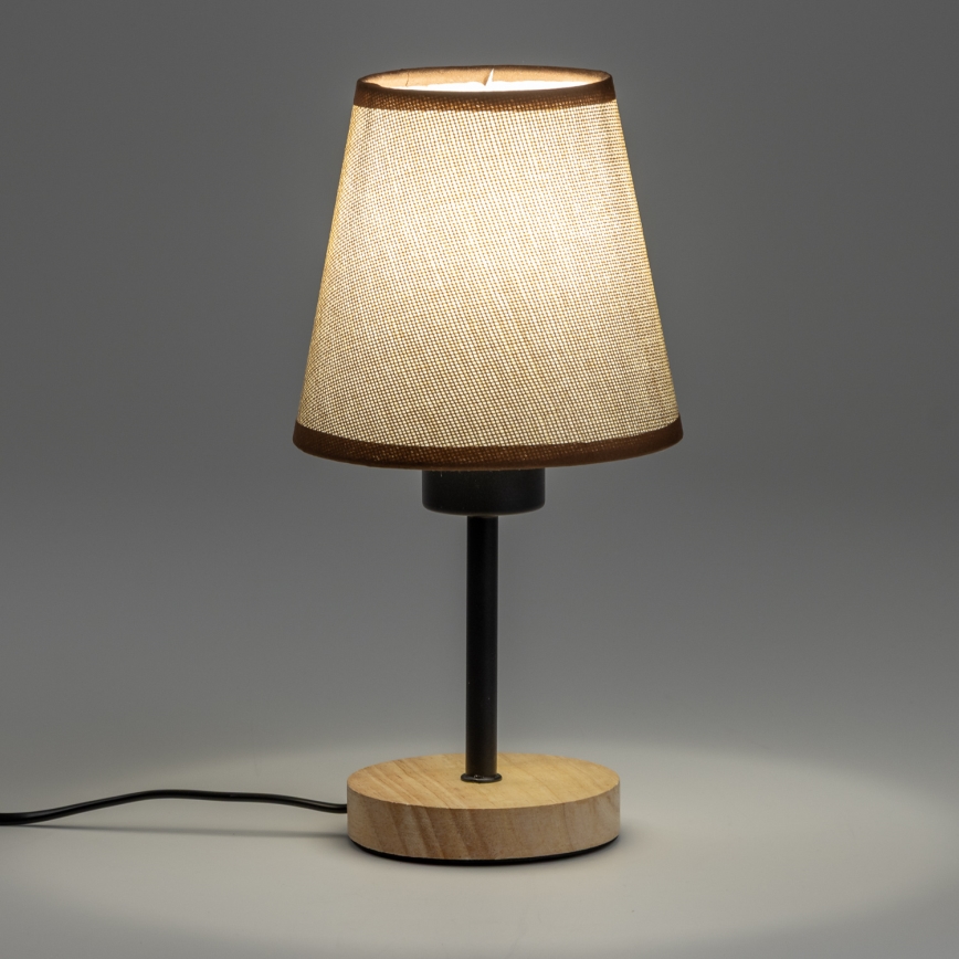 Brilagi - Eπιτραπέζιο φωτιστικό NUBILA WOOD 1xE27/25W/230V δρυς/καφέ