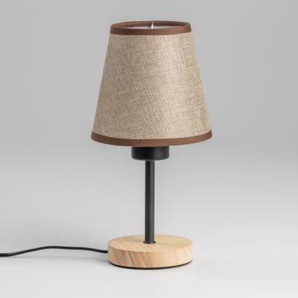Brilagi - Eπιτραπέζιο φωτιστικό NUBILA WOOD 1xE27/25W/230V δρυς/καφέ