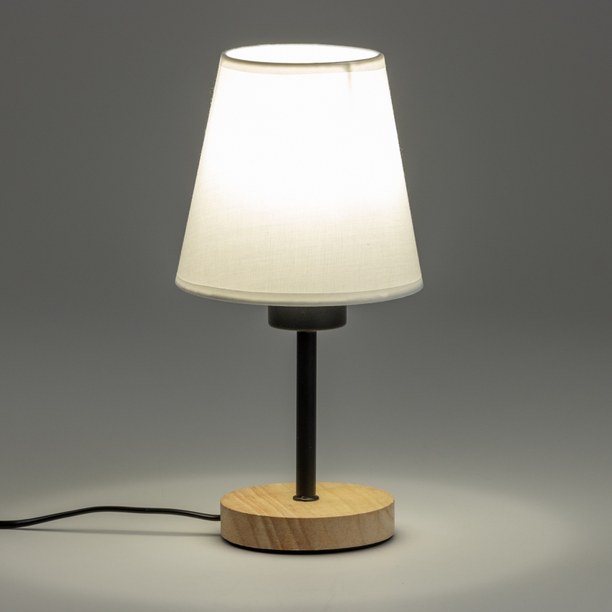 Brilagi - Eπιτραπέζιο φωτιστικό NUBILA WOOD 1xE27/25W/230V δρυς/λευκό