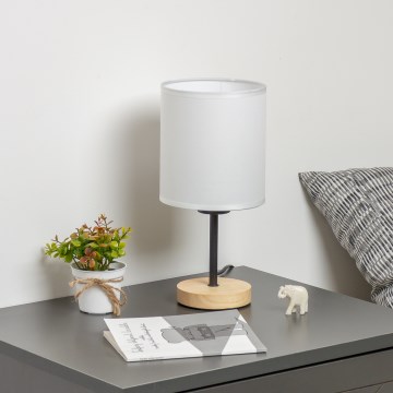 Brilagi - Eπιτραπέζιο φωτιστικό NUBILA WOOD 1xE27/25W/230V δρυς/λευκό
