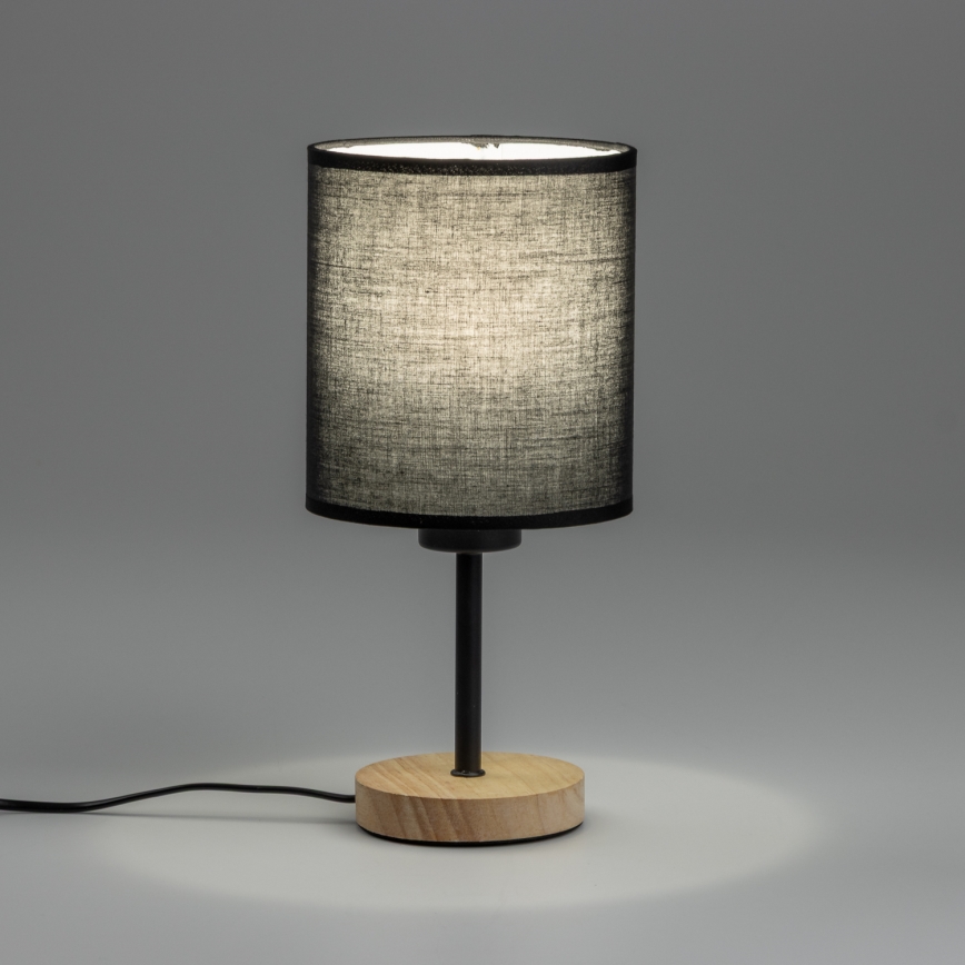 Brilagi - Eπιτραπέζιο φωτιστικό NUBILA WOOD 1xE27/25W/230V δρυς/μαύρο
