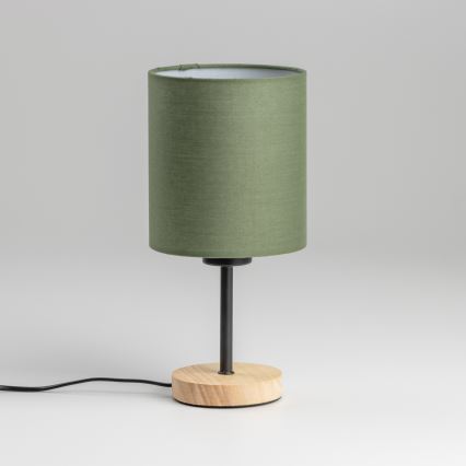 Brilagi - Eπιτραπέζιο φωτιστικό NUBILA WOOD 1xE27/25W/230V δρυς/πράσινο