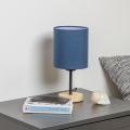 Brilagi - Eπιτραπέζιο φωτιστικό NUBILA WOOD 1xE27/25W/230V δρυς/σκούρο μπλε