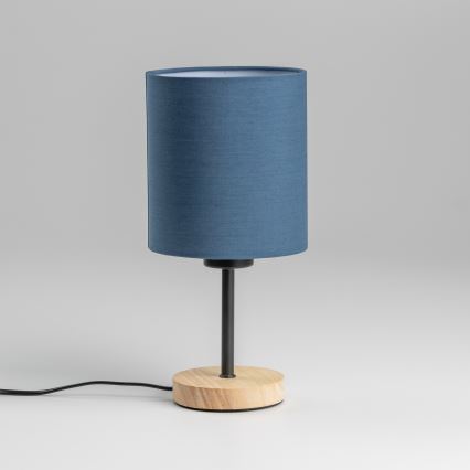 Brilagi - Eπιτραπέζιο φωτιστικό NUBILA WOOD 1xE27/25W/230V δρυς/σκούρο μπλε