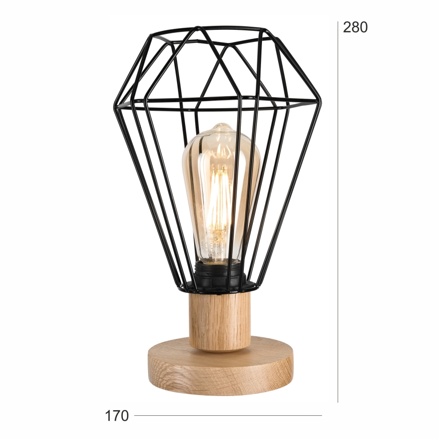 Brilagi - Eπιτραπέζιο φωτιστικό WOODY BASKET 1xE27/60W/230V δρυς
