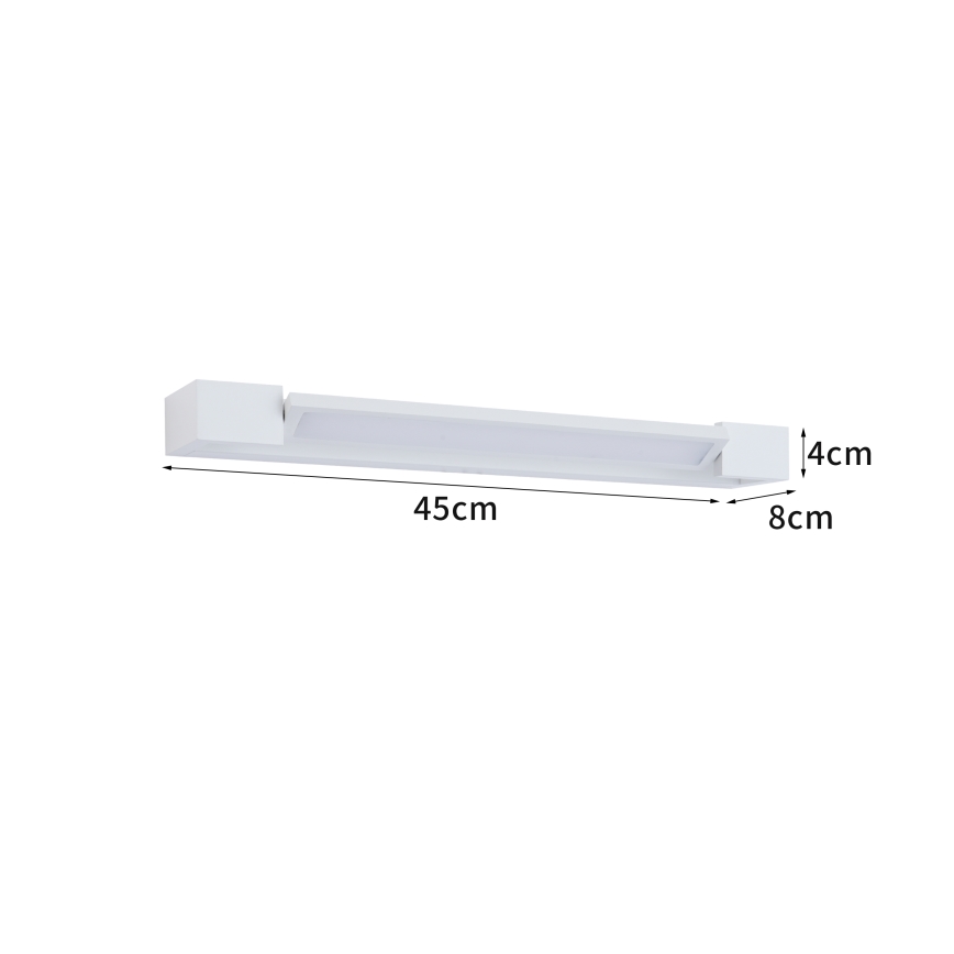 Brilagi - LED φωτισμός καθρέφτη μπάνιου AQUA LINE LED/12W/230V 45 cm IP44 λευκό CRI 90