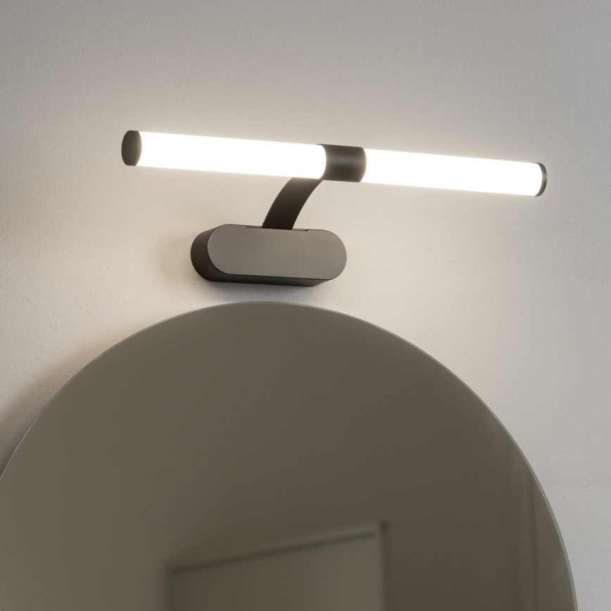 Brilagi - LED φωτισμός καθρέφτη μπάνιου 2 σε 1 TUBEO LED/6W/230V 40 cm IP44 μαύρο