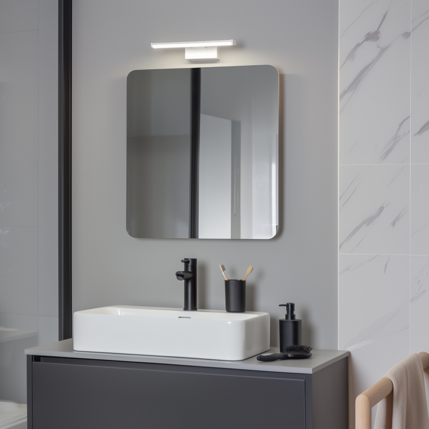 Brilagi - LED φωτισμός καθρέφτη μπάνιου 3 σε 1 VESTRA LED/6W/230V 30 cm IP44 λευκό