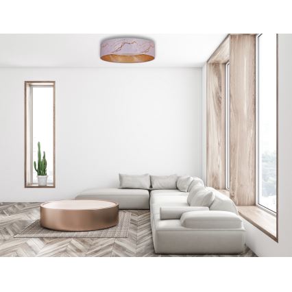 Brilagi - Φωτιστικό οροφής LED Dimmable VELVET SMART LED/36W/230V δ. 55 cm 2700-6500K Wi-Fi Tuya λευκό/χρυσό + τηλεχειριστήριο