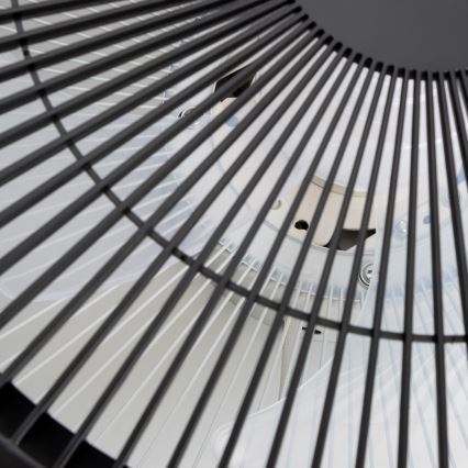 Brilagi - LED Dimmable φωτιστικό με ανεμιστήρα AURA LED/38W/230V 3000-6000K μαύρο + τηλεχειριστήριο