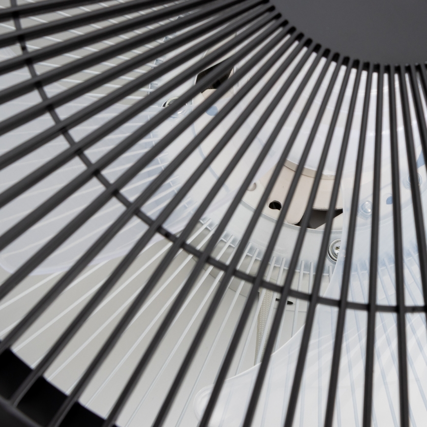 Brilagi - LED Dimmable φωτιστικό με ανεμιστήρα AURA LED/38W/230V 3000-6000K μαύρο + τηλεχειριστήριο