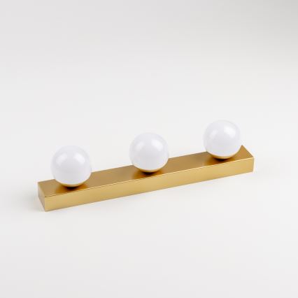 Brilagi - LED φωτιστικό καθρέφτη για μπάνιο HOLLYWOOD 3xLED/3W/230V 39 cm IP44 χρυσό