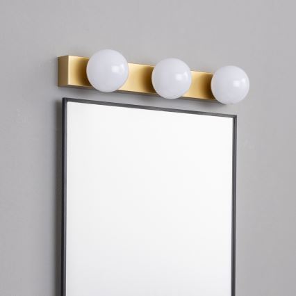 Brilagi - LED φωτιστικό καθρέφτη για μπάνιο HOLLYWOOD 3xLED/3W/230V 39 cm IP44 χρυσό