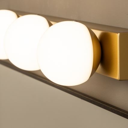 Brilagi - LED φωτιστικό καθρέφτη για μπάνιο HOLLYWOOD 3xLED/3W/230V 39 cm IP44 χρυσό