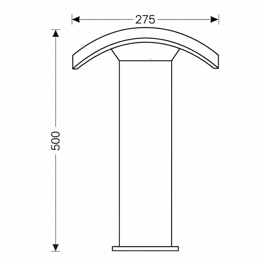 Brilagi - Φωτιστικό LED εξωτερικού χώρου ARCELO LED/9W/230V 50 cm IP54