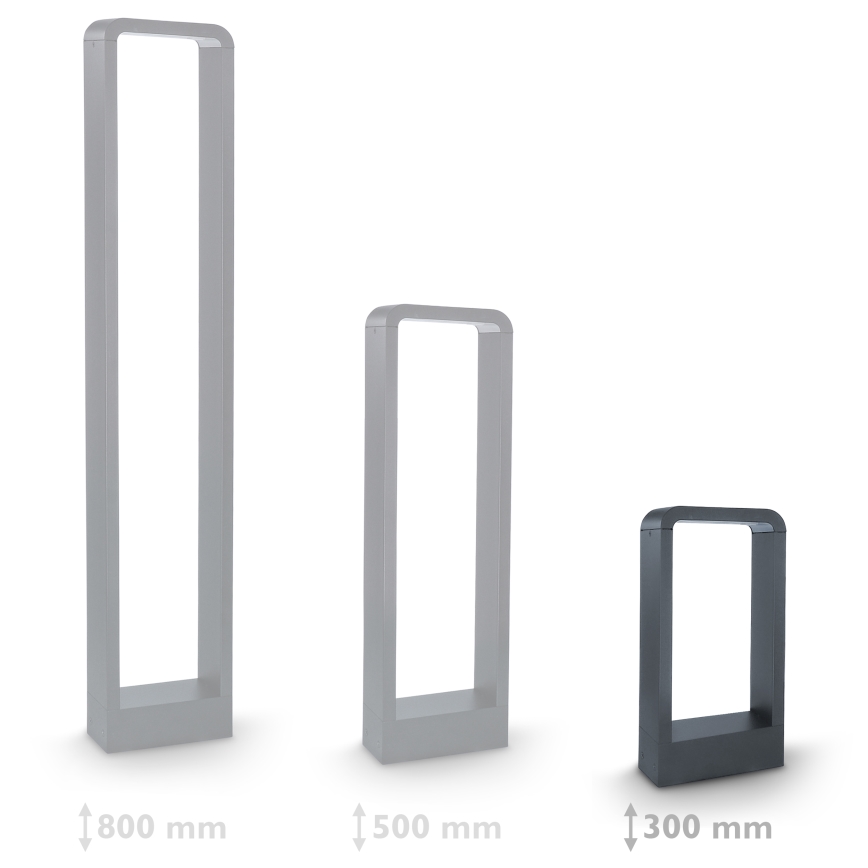 Brilagi - Φωτιστικό LED εξωτερικού χώρου BARI LED/7W/230V 3000/4000/6000K ανθρακί IP54 30 cm