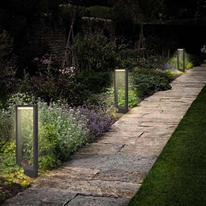 Brilagi - Φωτιστικό LED εξωτερικού χώρου RAGUSA LED/7W/230V 3000/4000/6000K ανθρακί IP54 50 cm